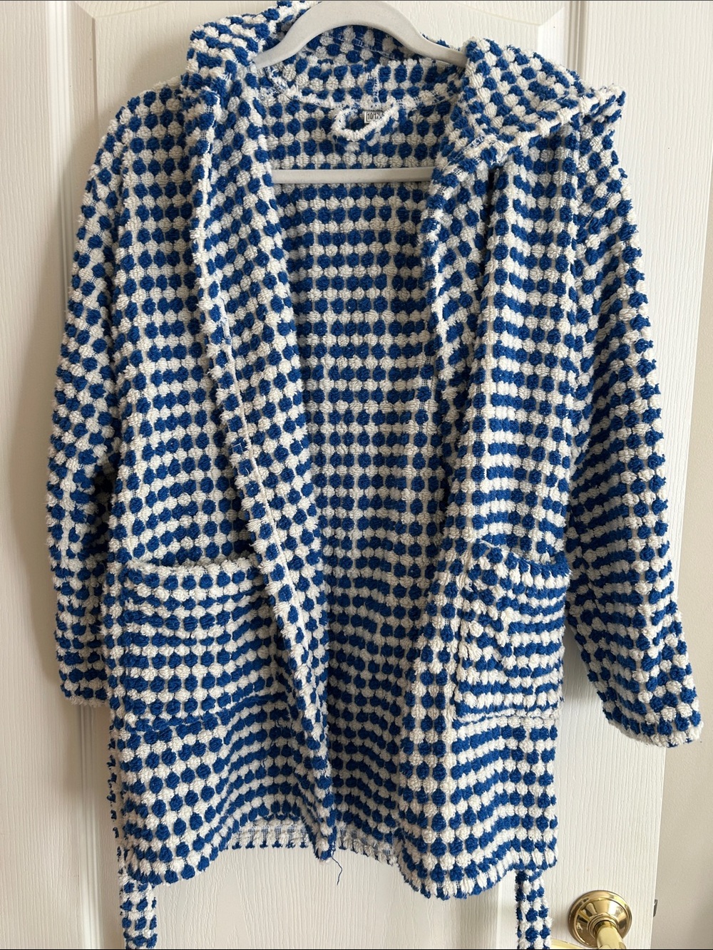 Turkish Cotton Child Robe 10/12 with Hood